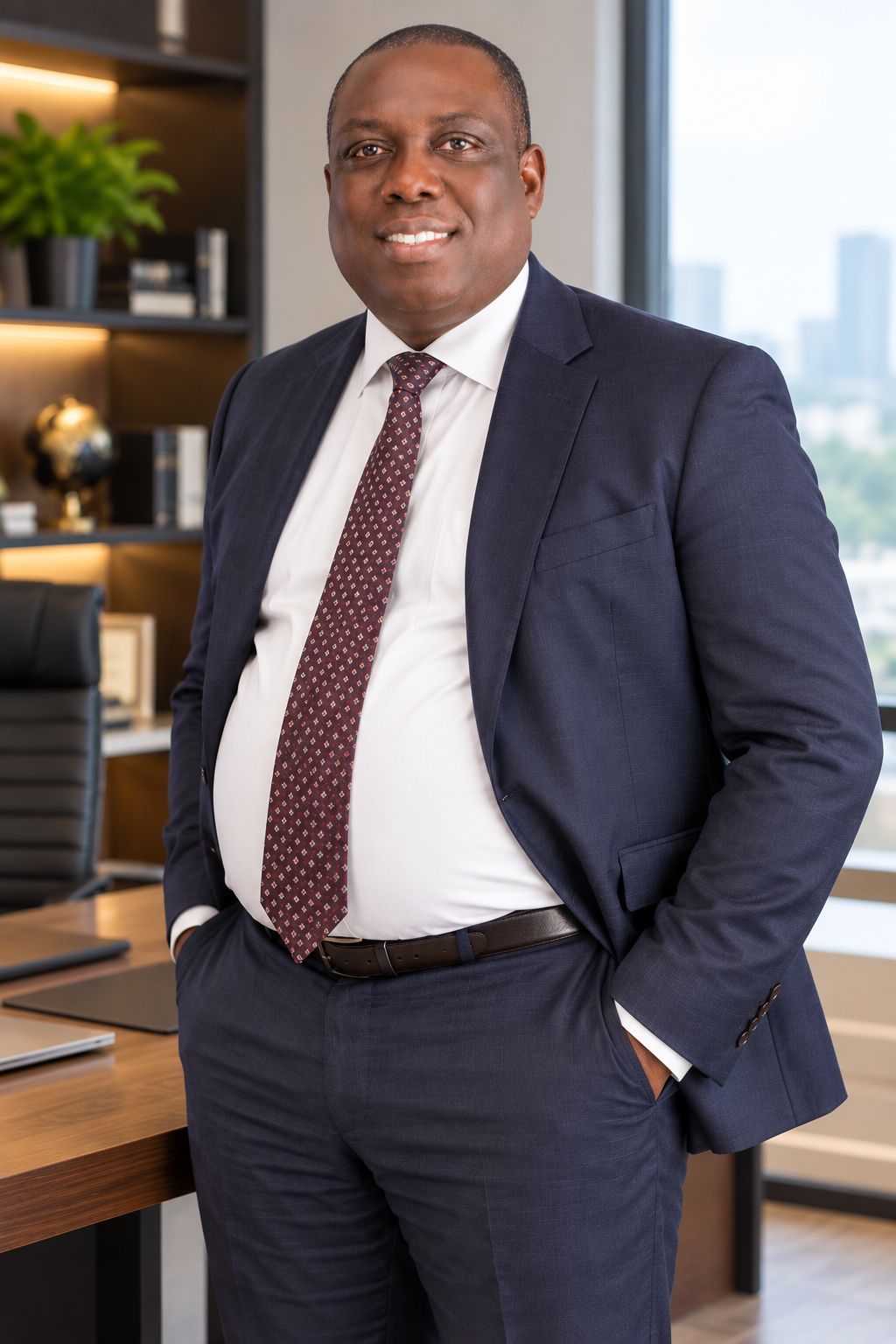 Dr. Akomolafe in office